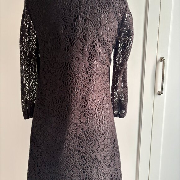 CHRISTOPHER DEANE Black Cocktail/Party Mini Lace Dress | Size: 0 - Picture 2 of 5